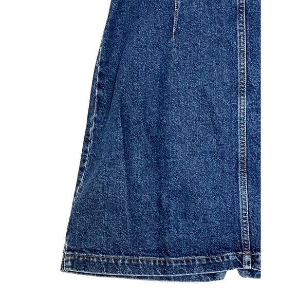 BDG Urban Outfitters Denim Mini Dress With Front Zip Closure Adj Straps Mini - Picture 8 of 14